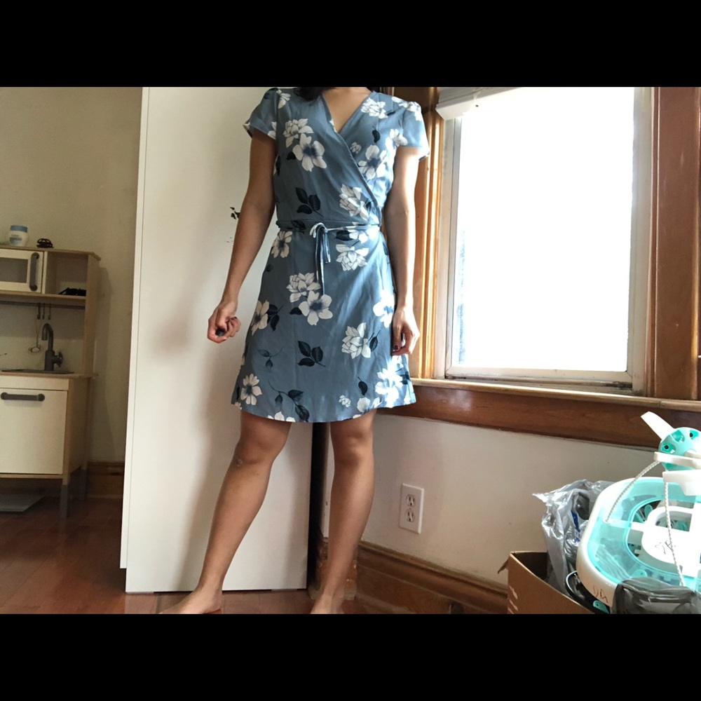 Floral Summer lightweight wrap dress